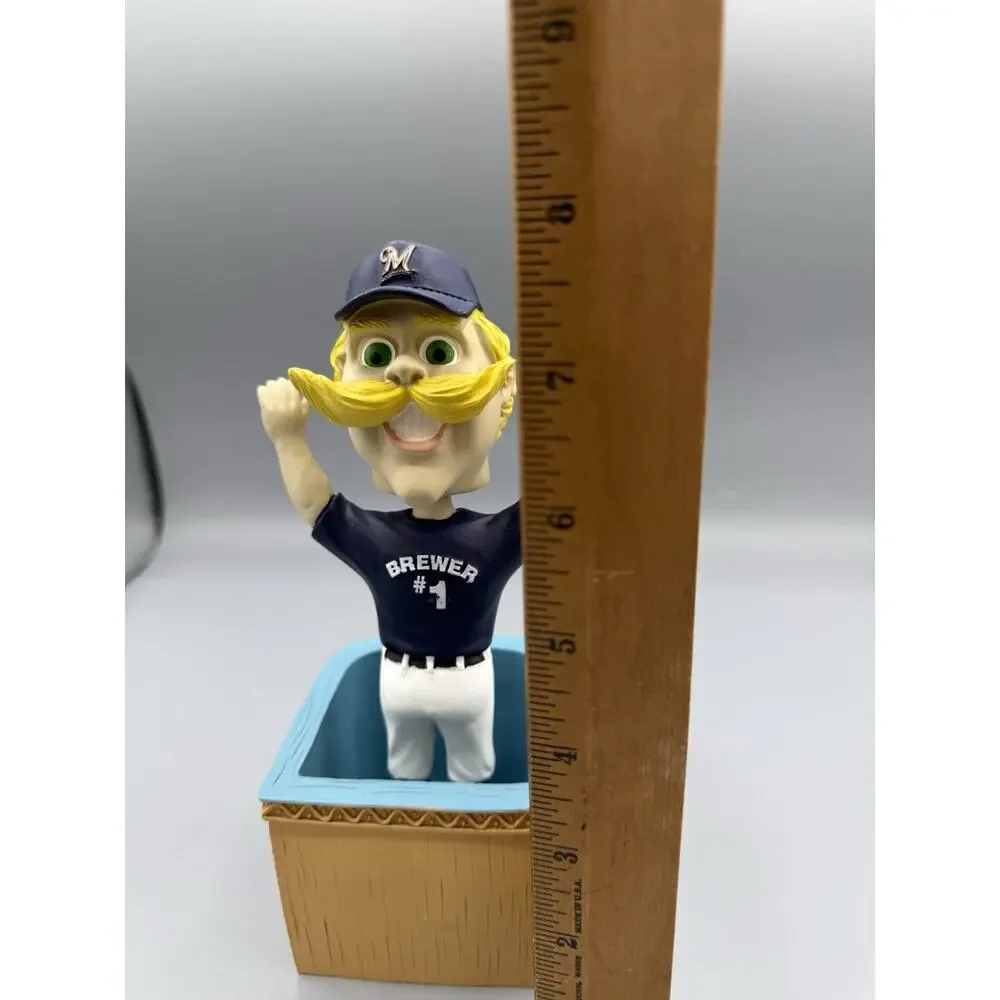2010 Bernie Brewer Kalahari Splash Zone Bobblehead Brewers SGA Box Ticket